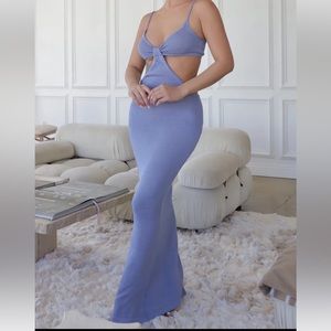 Walk on the Beach Maxi Dress - Blue